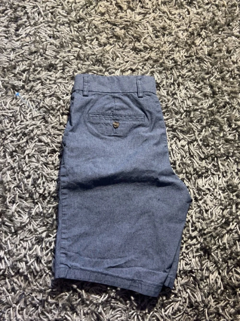 Old Navy Men's Heather Navy Flat-Front Shorts